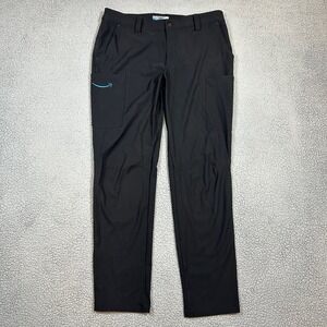 Amazon Luly‎ Yang Men's Black Cargo Pants Size L 34-36 Stretch Performance